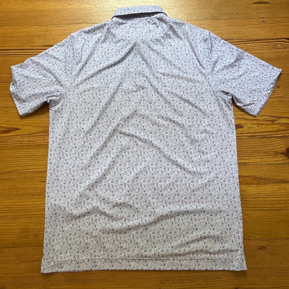 U Suck At Golf Polo Shirt Mens Large Purple Novelty Beverage Stretch‎ SIZE L - Picture 7 of 7